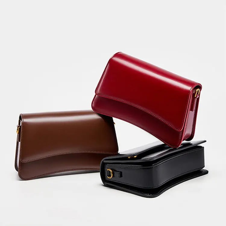 Minimalist Retro Genuine Leather Shoulder Bag