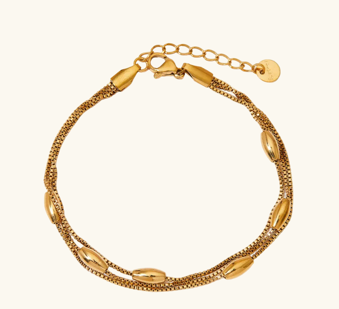 Maya triple layered bracelet