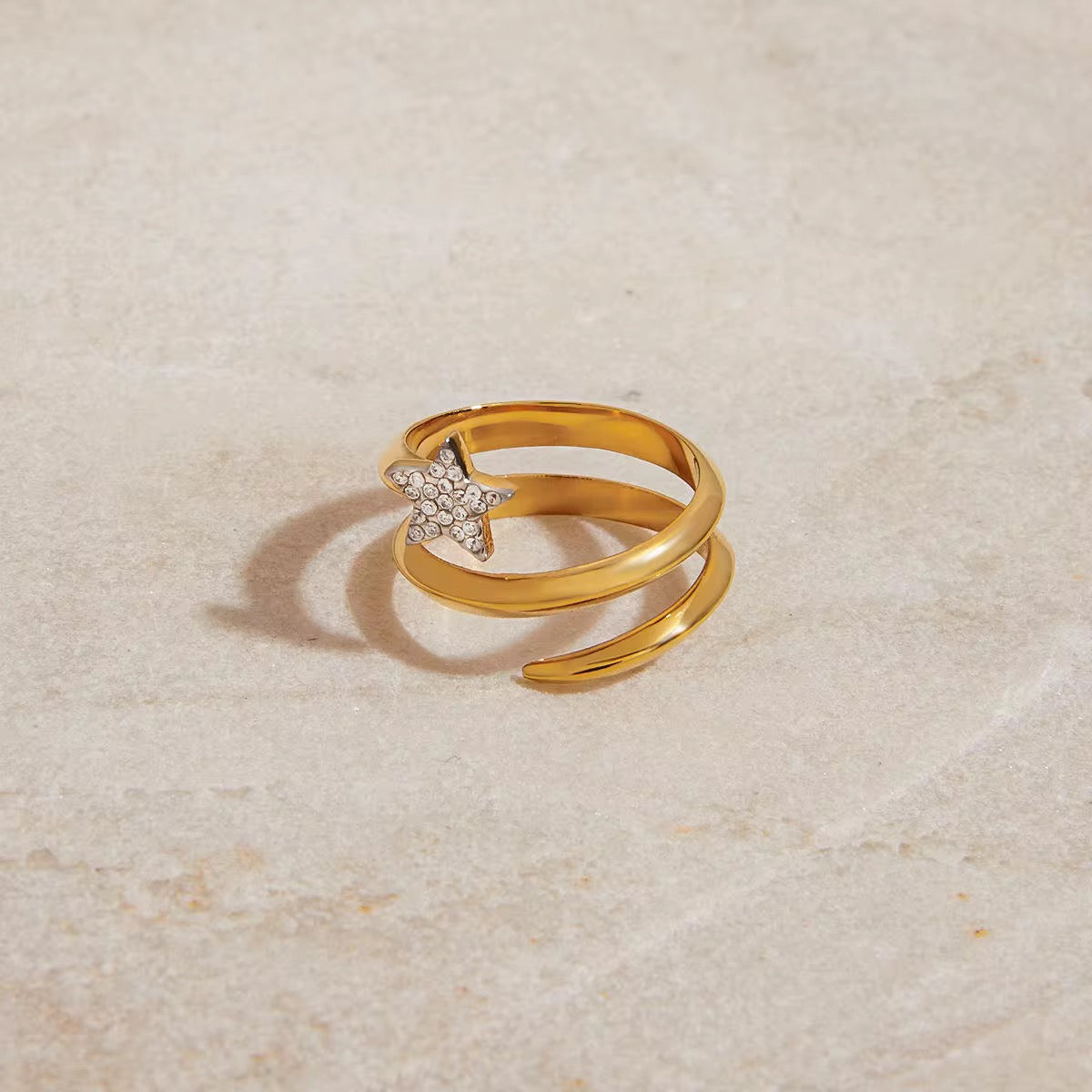 Starry ring-18k Gold Plated