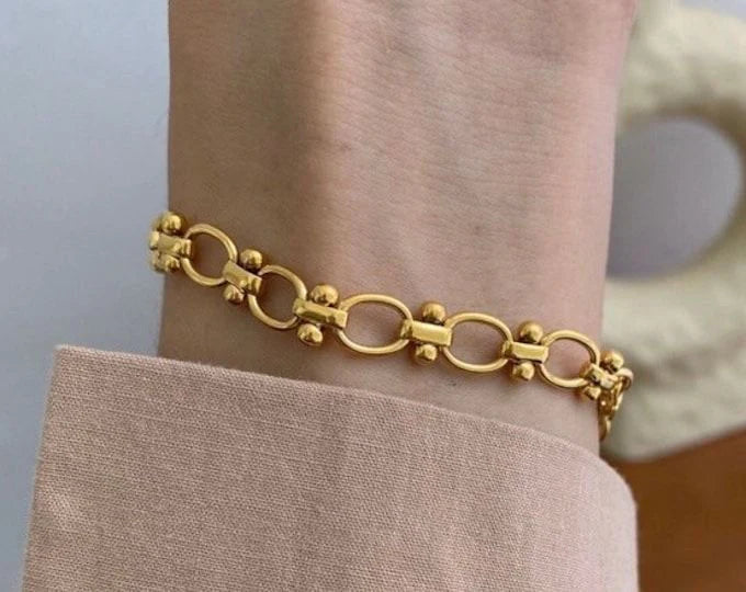 Sheer luxe link bracelet