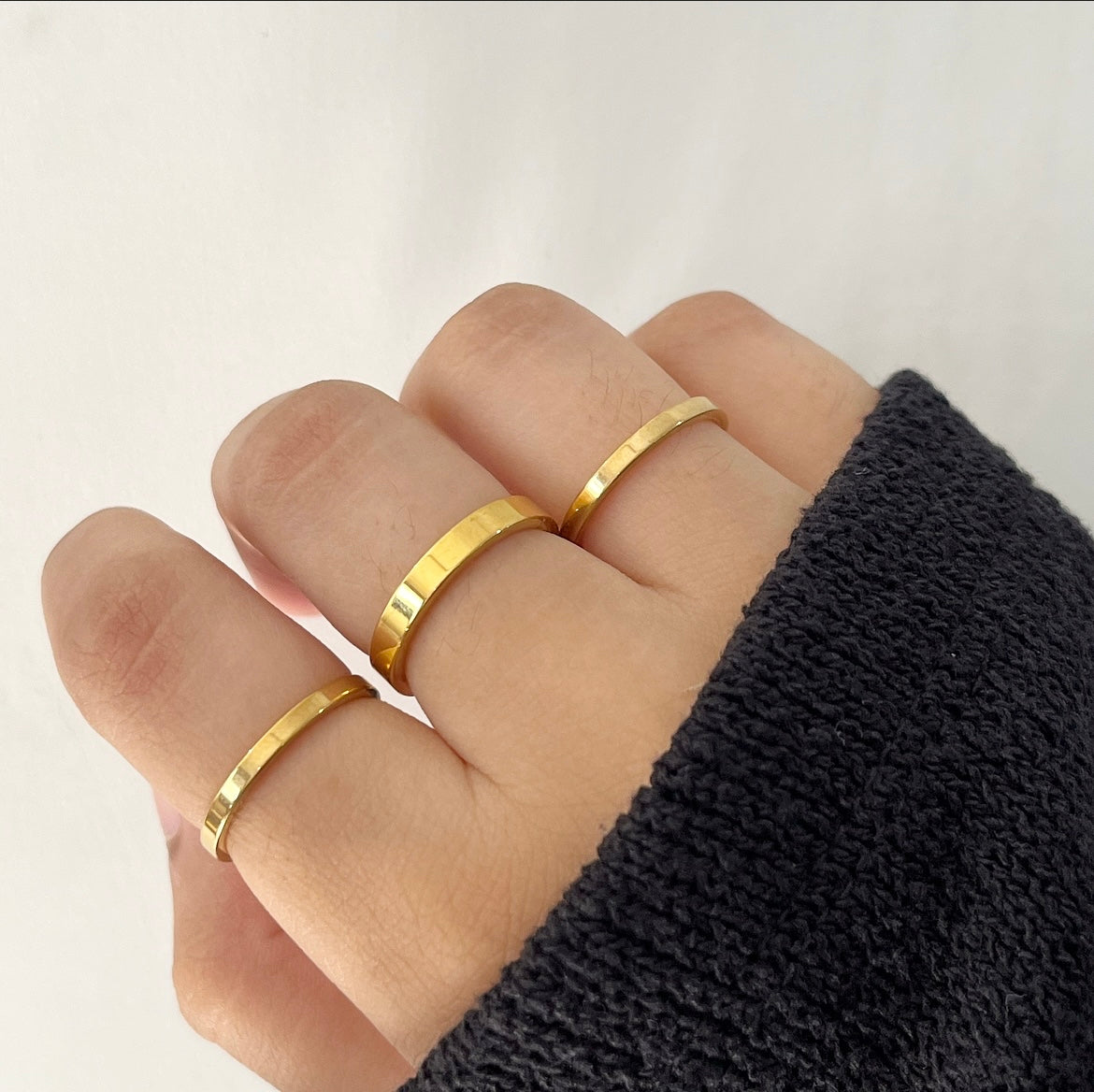 Back to basics ring set- Unisex