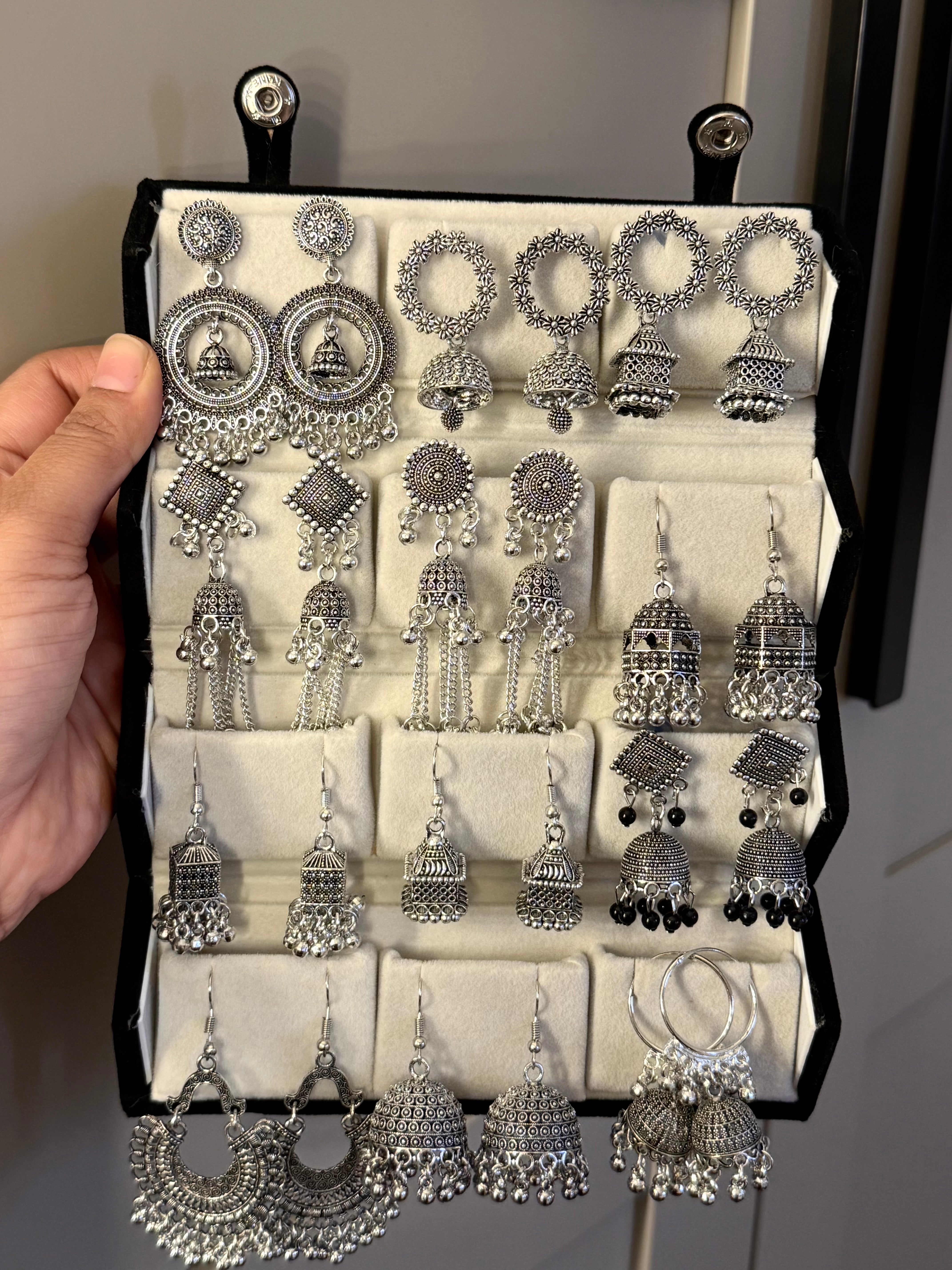 Personalised Oxidised Earring Folding Gift Box (comes with any set of 12 earrings)