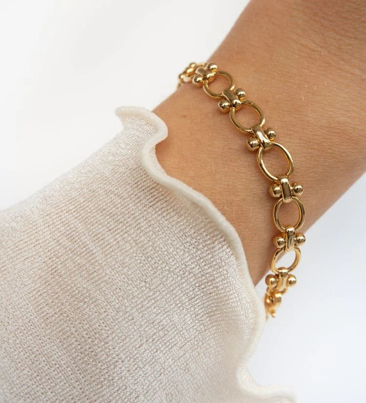 Sheer luxe link bracelet