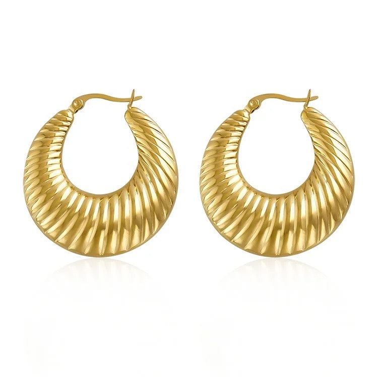 Lohita hoops- 18k Gold Plated