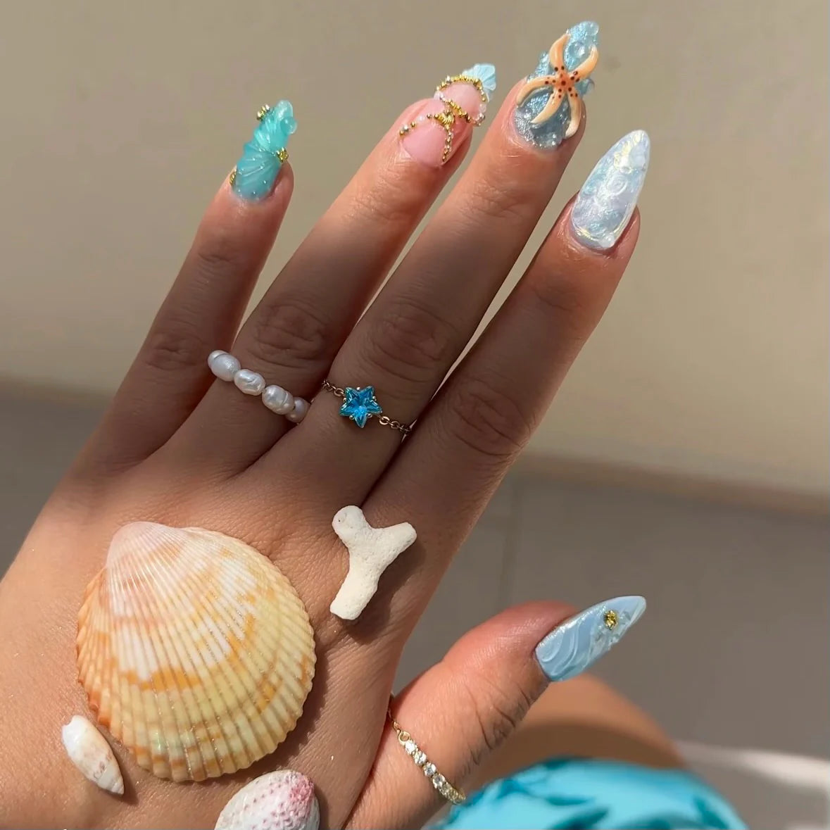 Stargirl chain ring- 925 Sterling silver