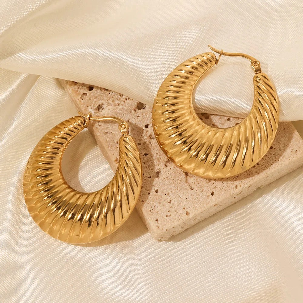 Lohita hoops- 18k Gold Plated