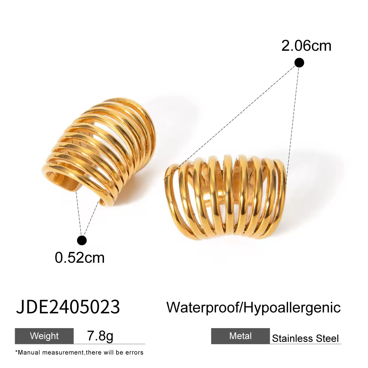 Hex Ear Cuffs
