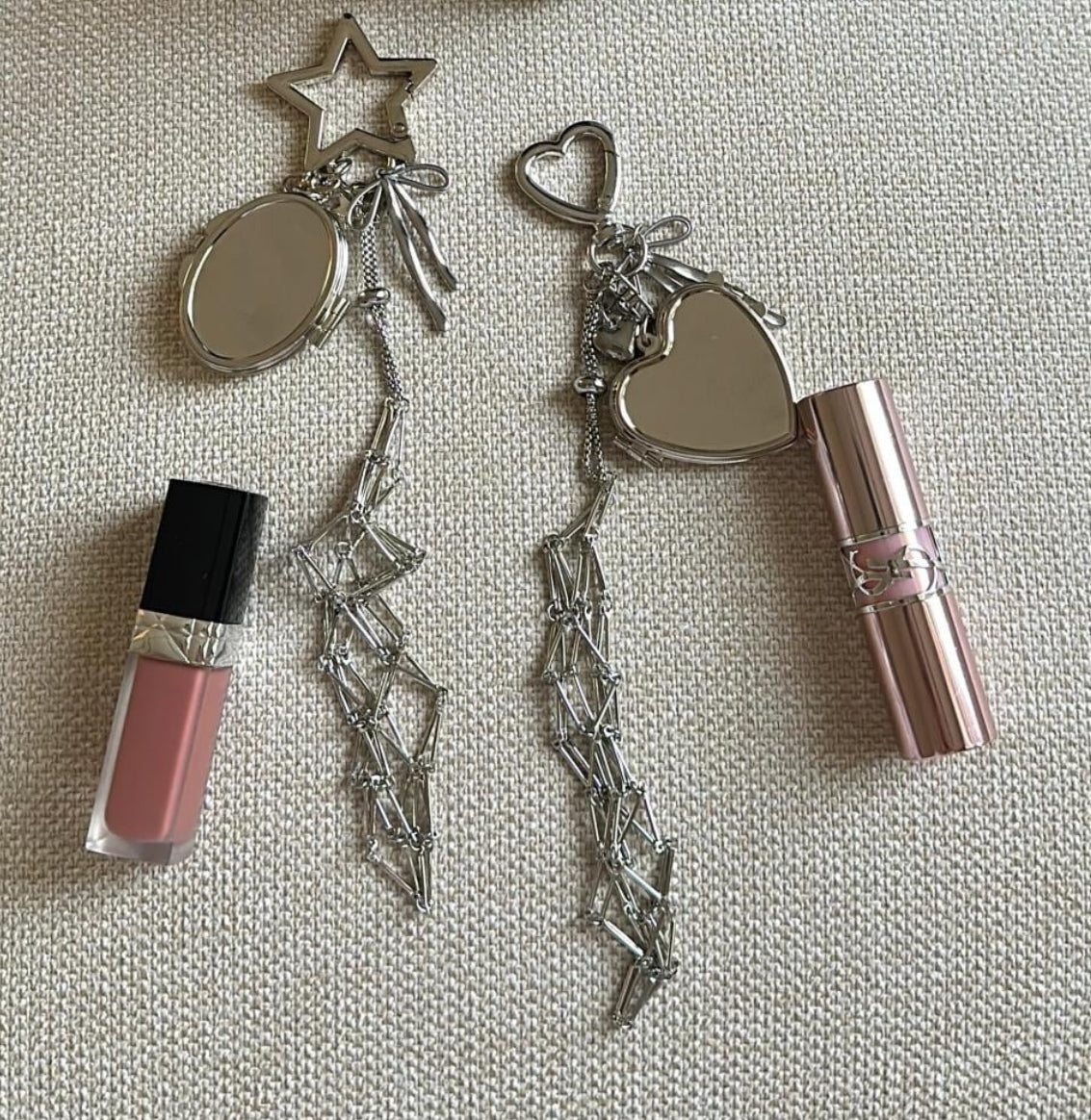 Lipstick holder keychain