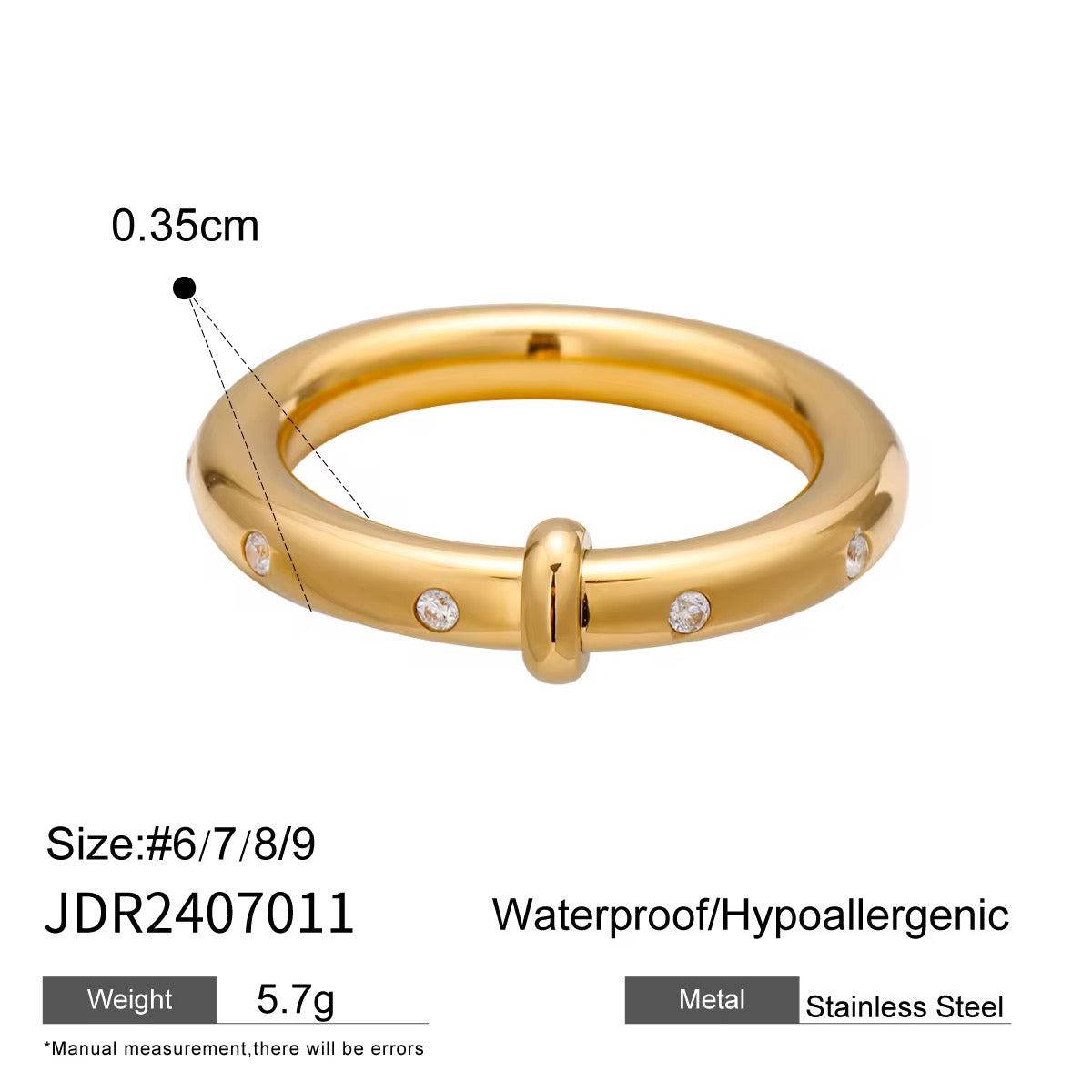 Isabella Ring-18k Gold Plated