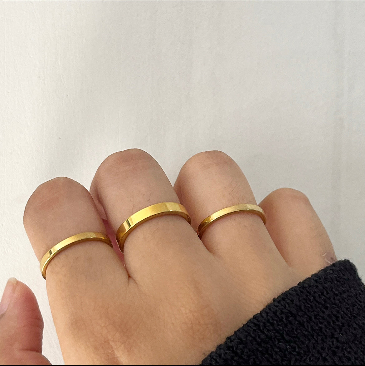 Back to basics ring set- Unisex