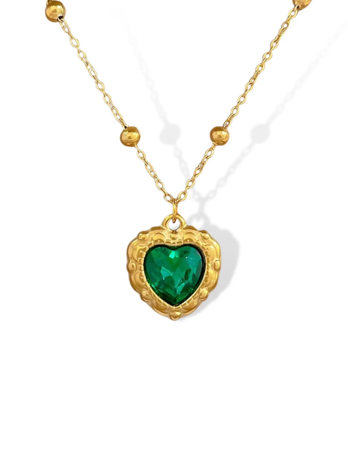 Medusa heart necklace