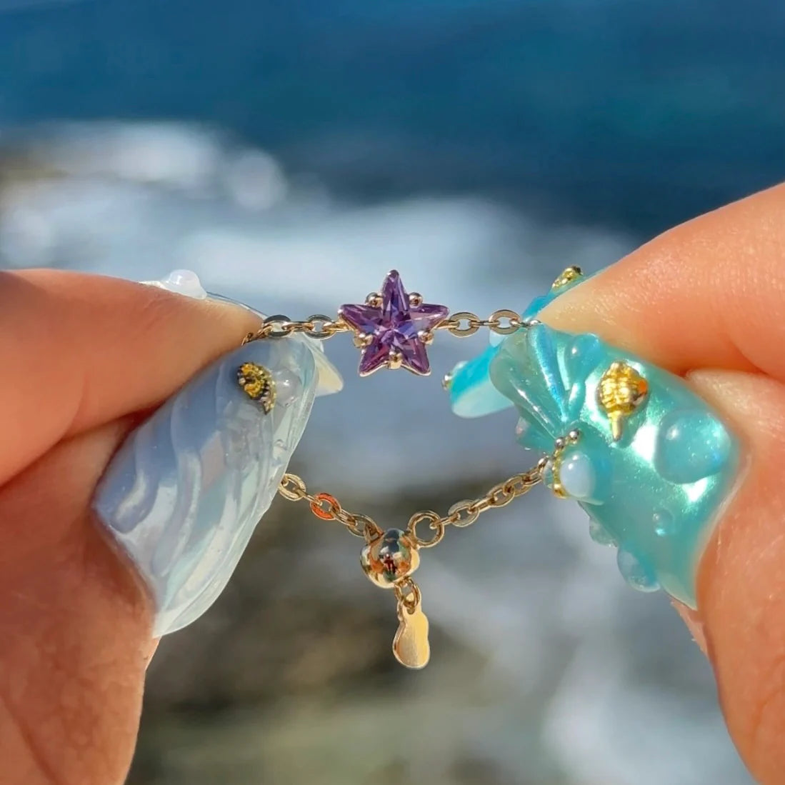 Stargirl chain ring- 925 Sterling silver