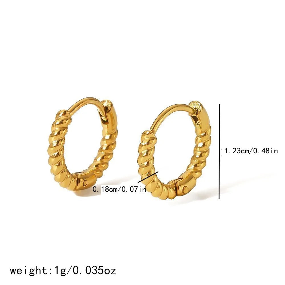 Timeless hoop set-18K Gold Plated