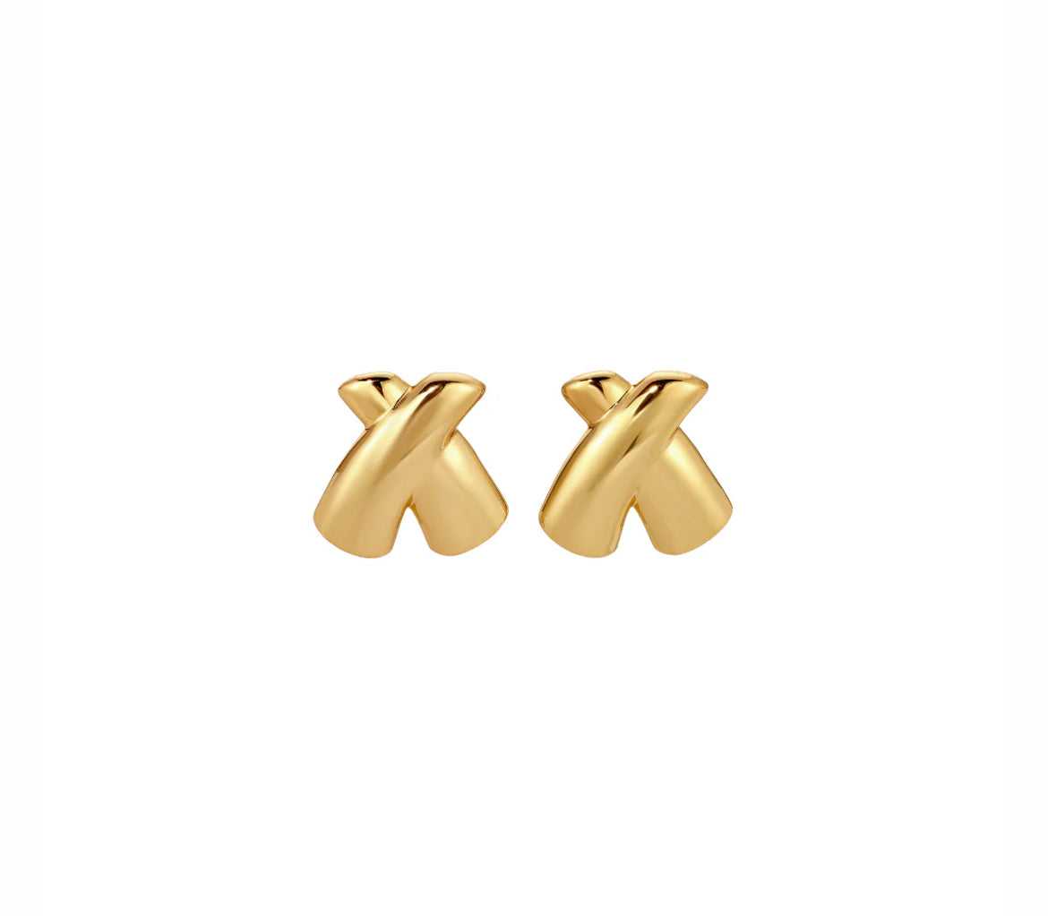 Kriss cross earrings