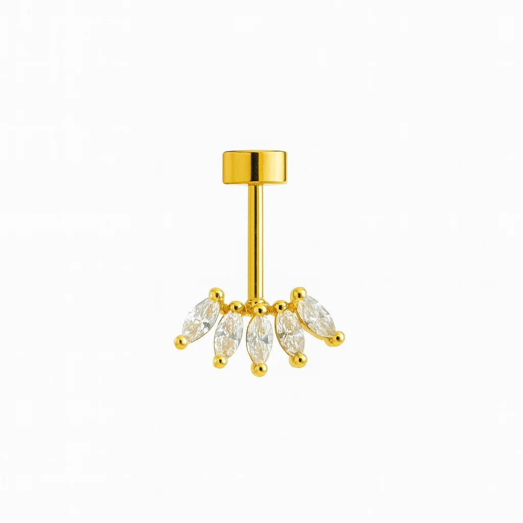 Crown Helix Stud (Pair)