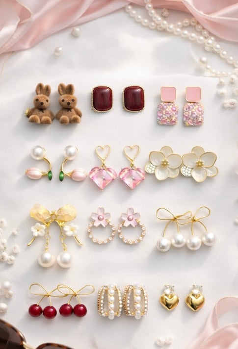 Lover Box- Earring Folding Gift Box (comes with set of 12 earrings)