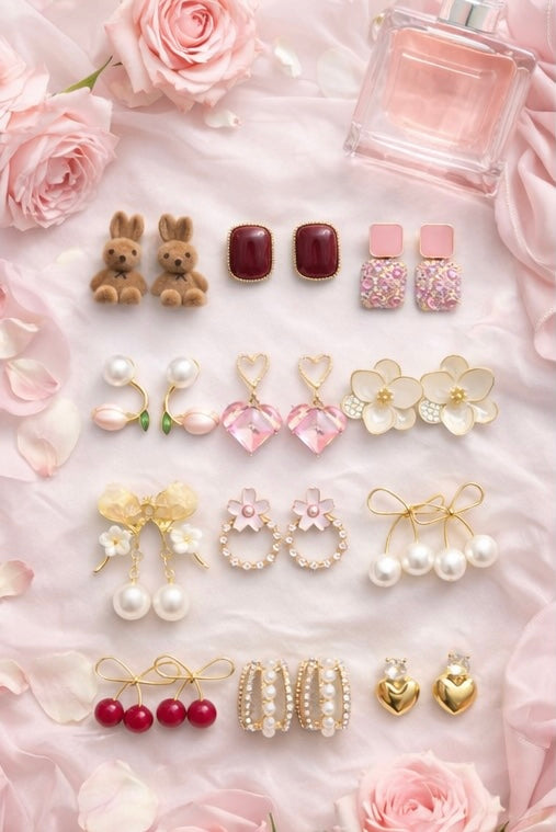 Lover Box- Earring Folding Gift Box (comes with set of 12 earrings)