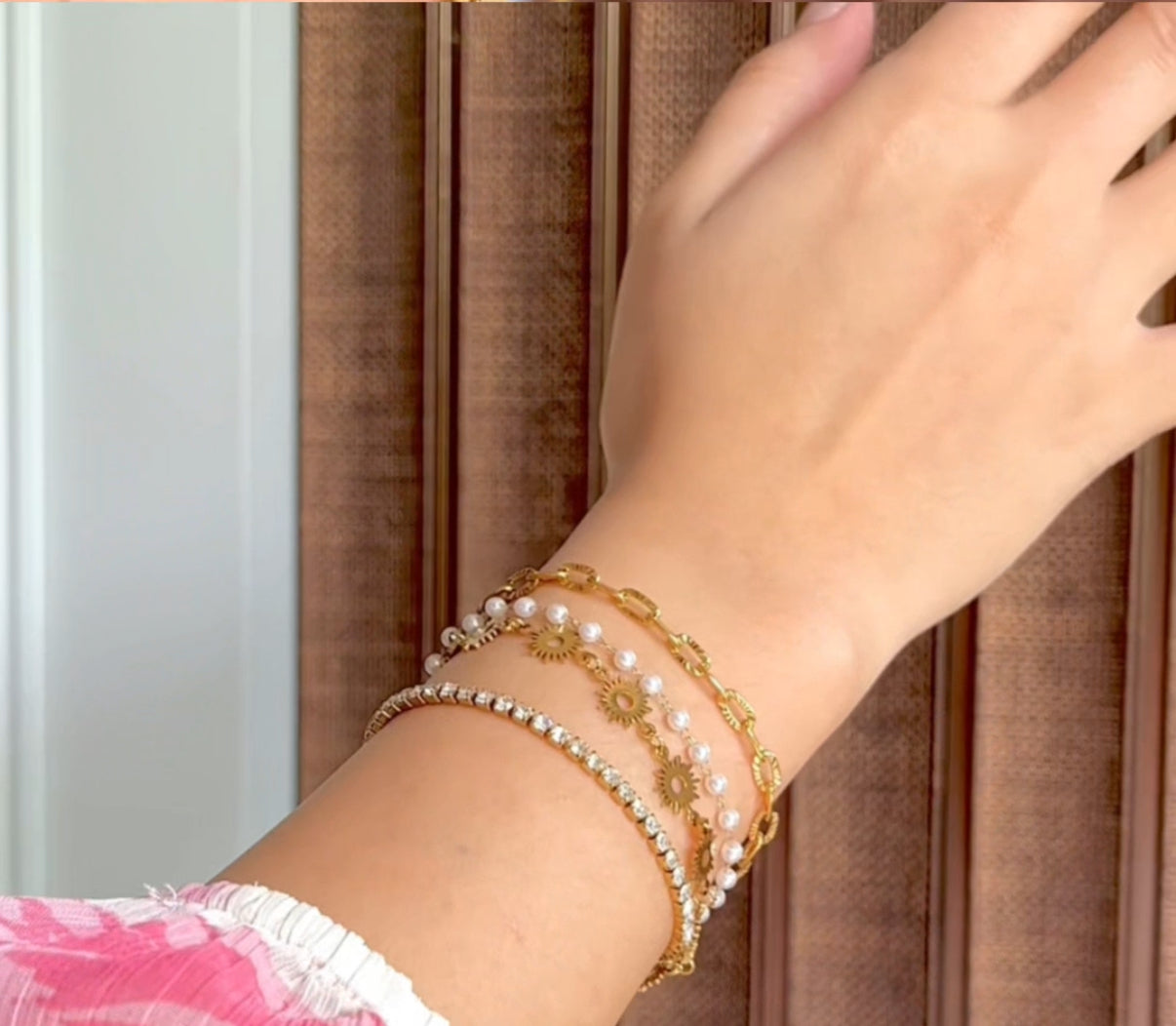 Sun and moon wrap bracelet