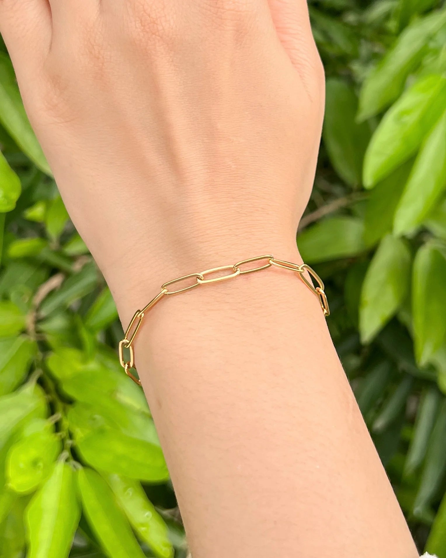 Paper clip bracelet