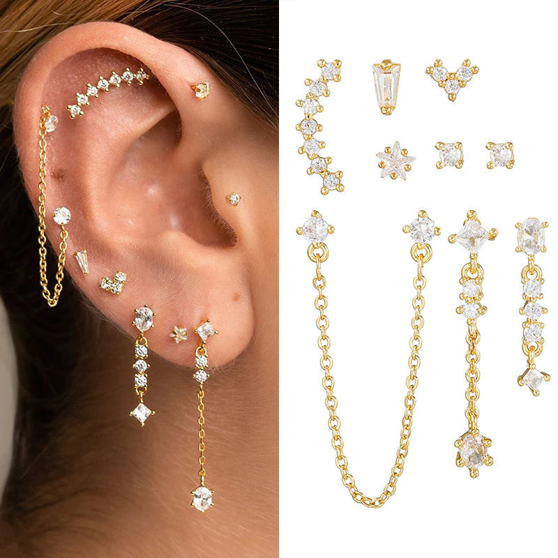 Myra EARRINGS ( SET OF 9)