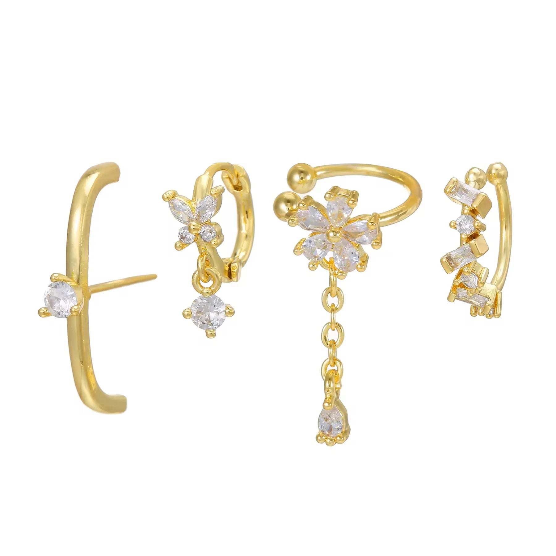 Styla earrings- (SET OF 4)