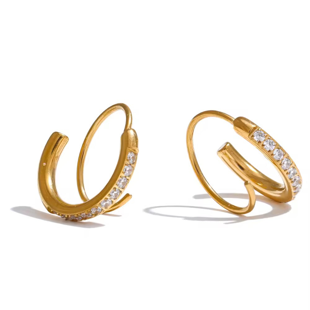 Twisties- 18k Gold Plated