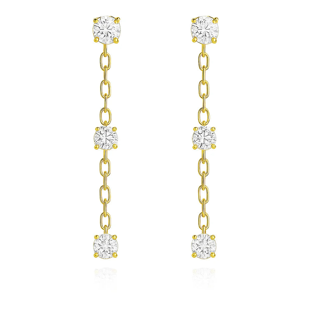 Bezel earrings
