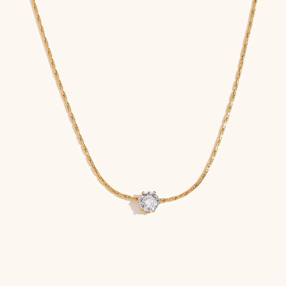 Enchanted diamond Necklace- 18k Gold Plated