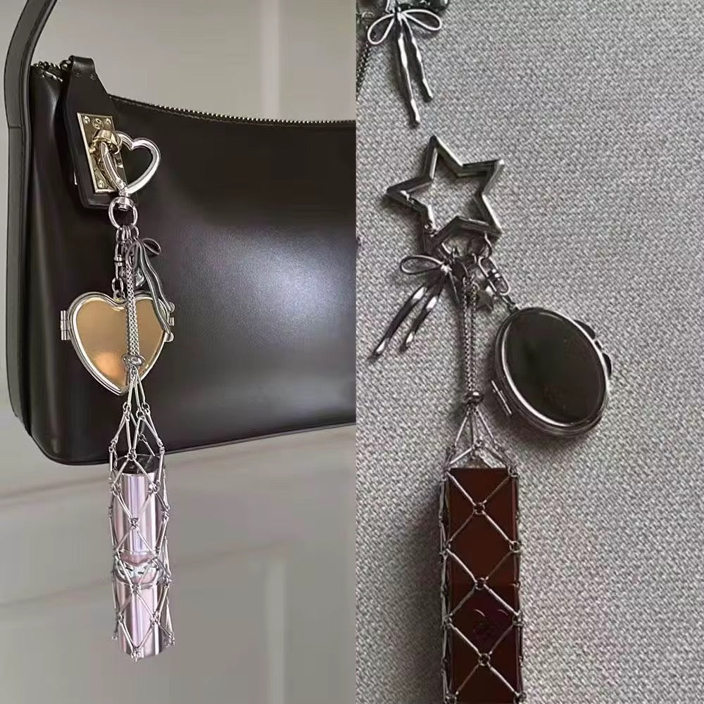 Baddie Lipstick holder keychain