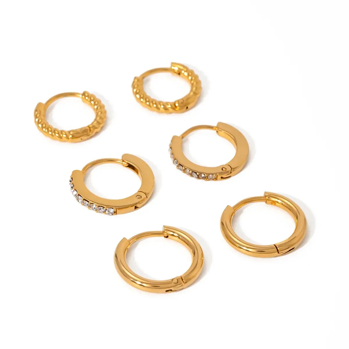 Timeless hoop set-18K Gold Plated