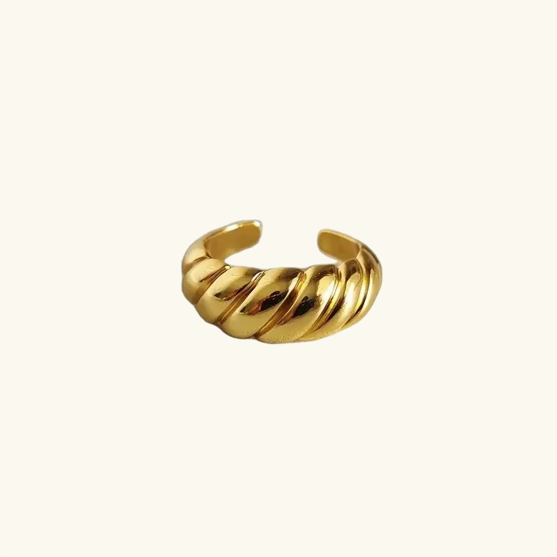 Twisted rope ring