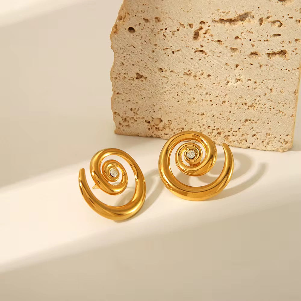 Spiral earrings