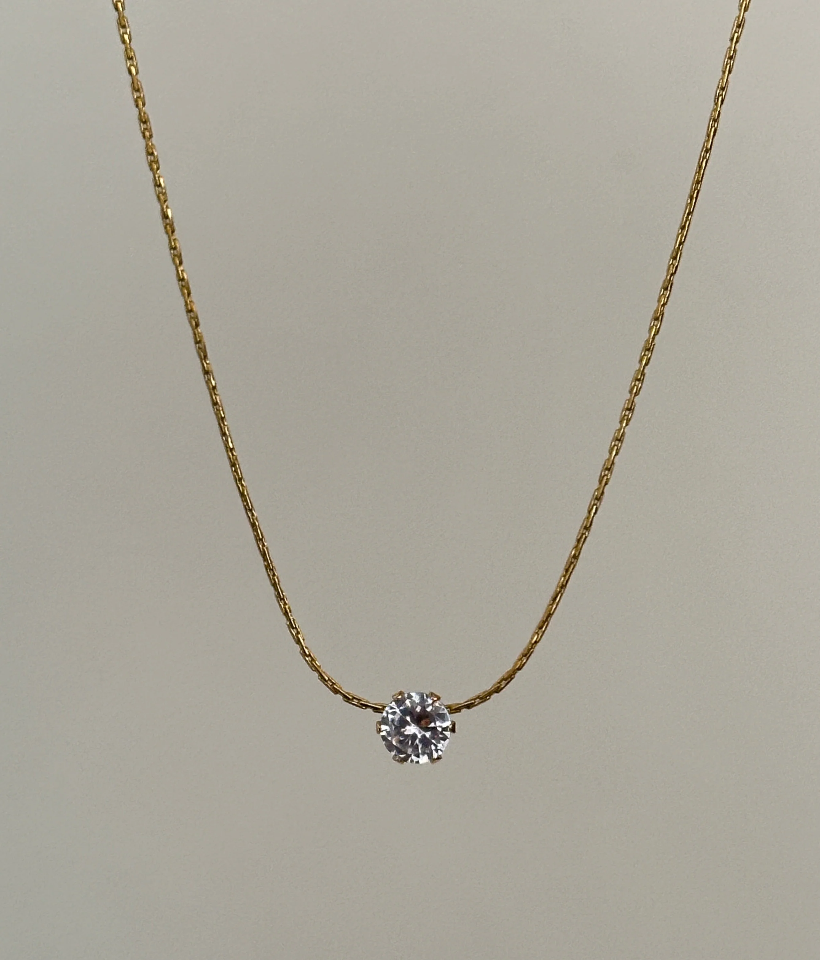 Enchanted diamond Necklace- 18k Gold Plated