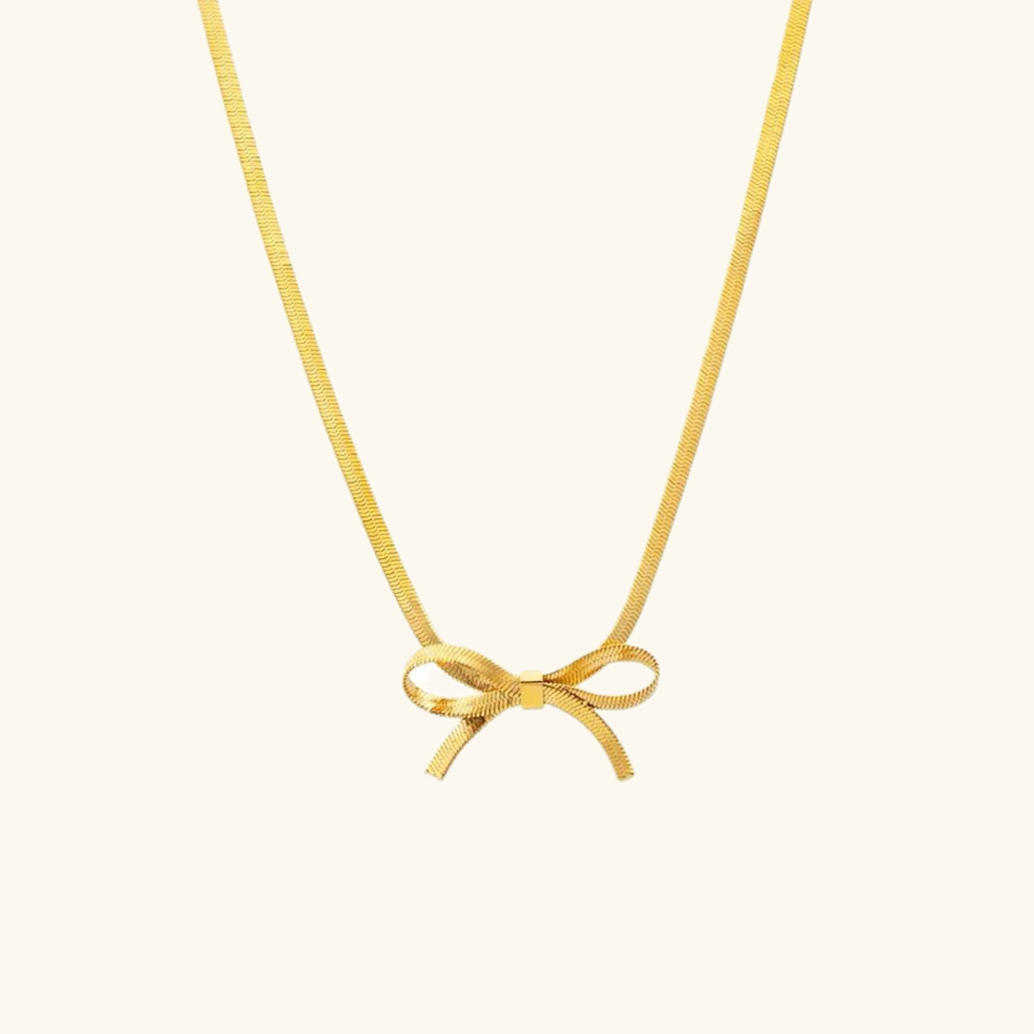 Bow necklace