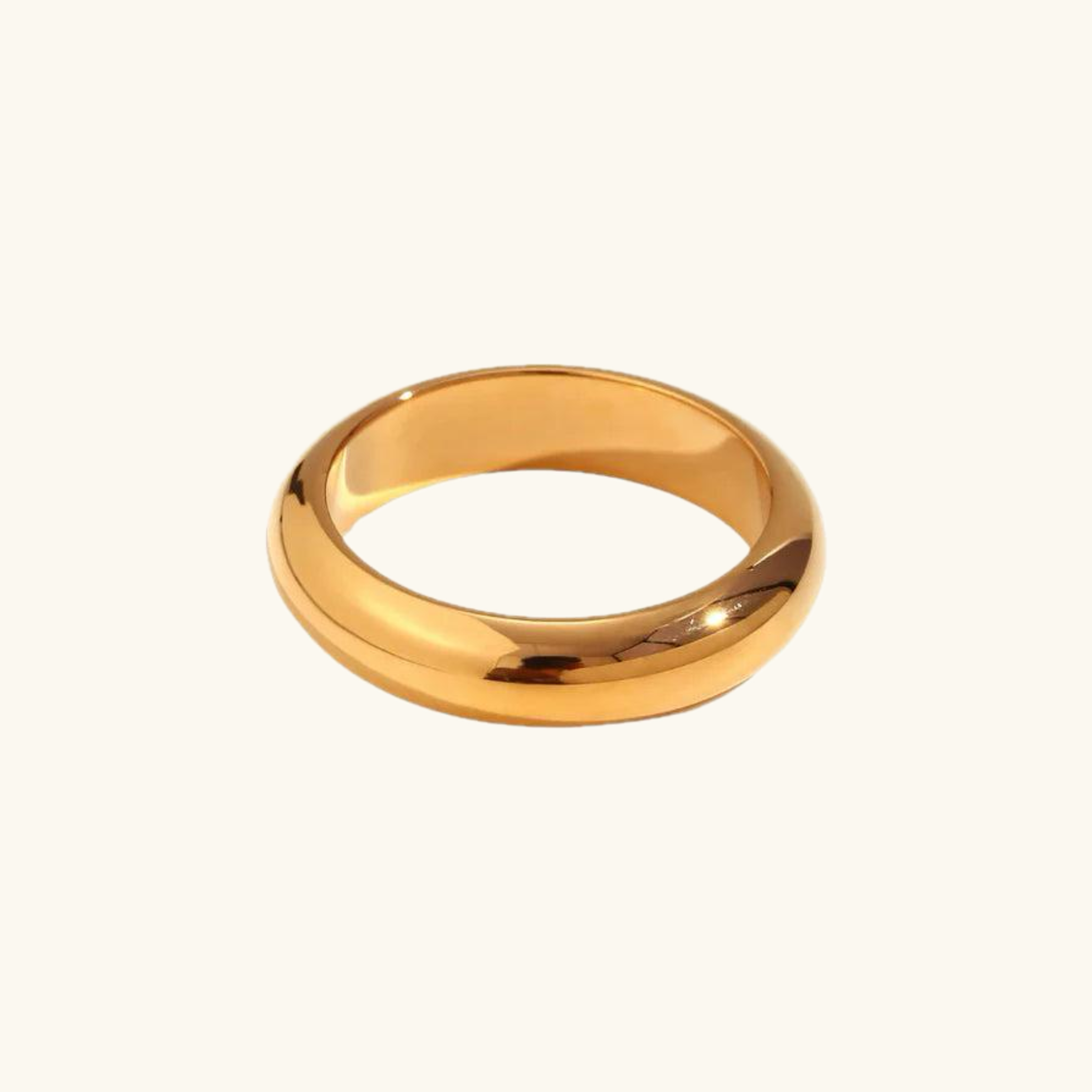 Gold solid ring