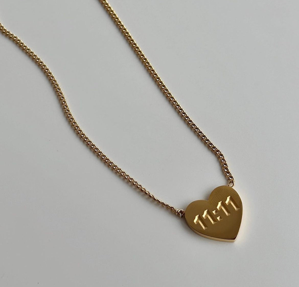 Make a wish heart necklace