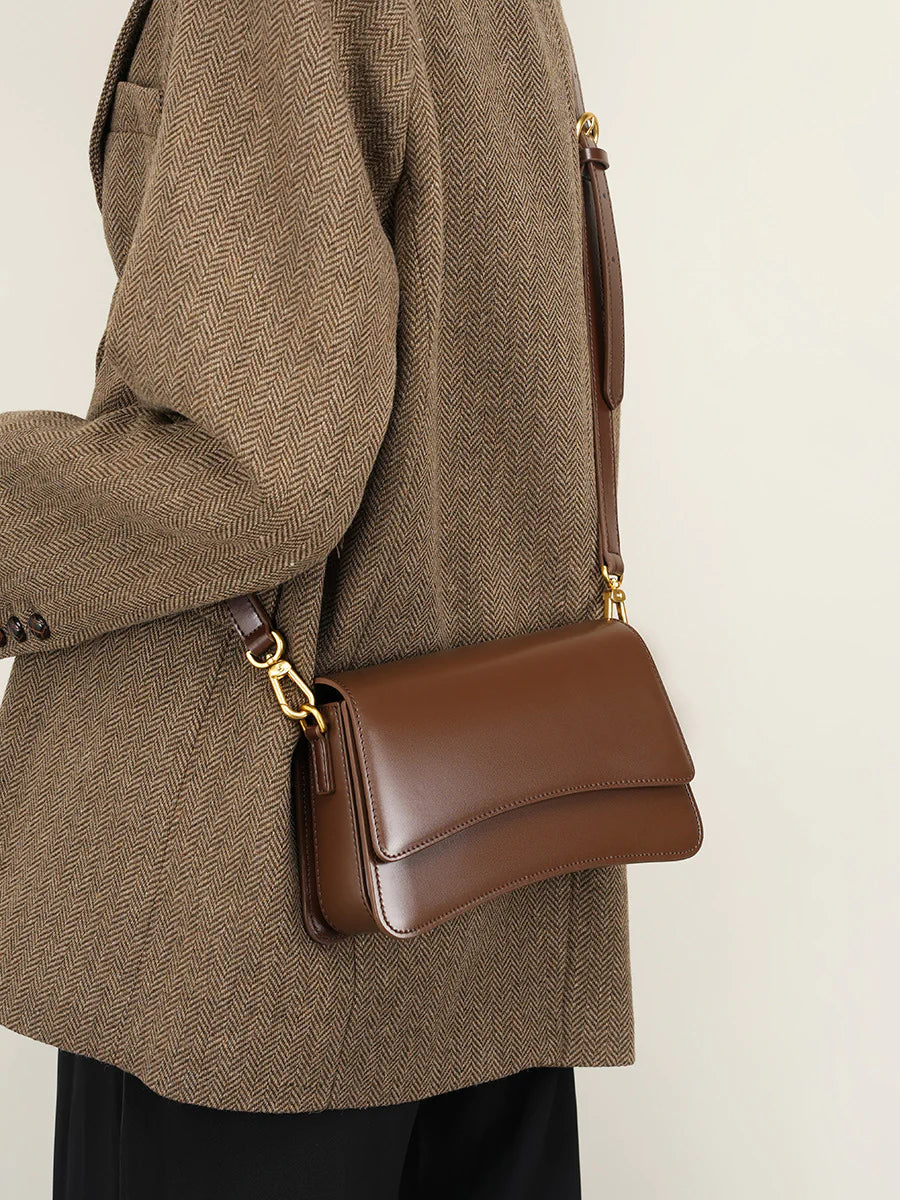 Minimalist Retro Genuine Leather Shoulder Bag