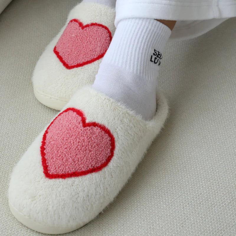 I heart you soft slippers