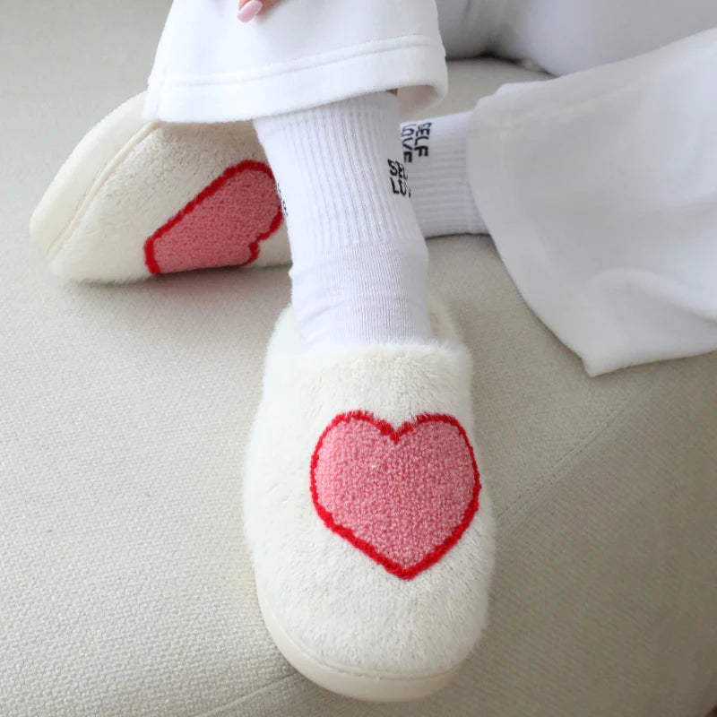 I heart you soft slippers