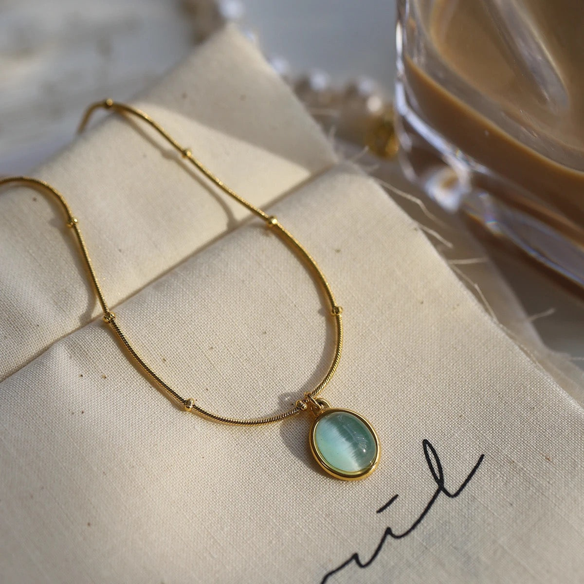 Ophal blue necklace